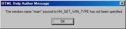 HTML Help Author Message