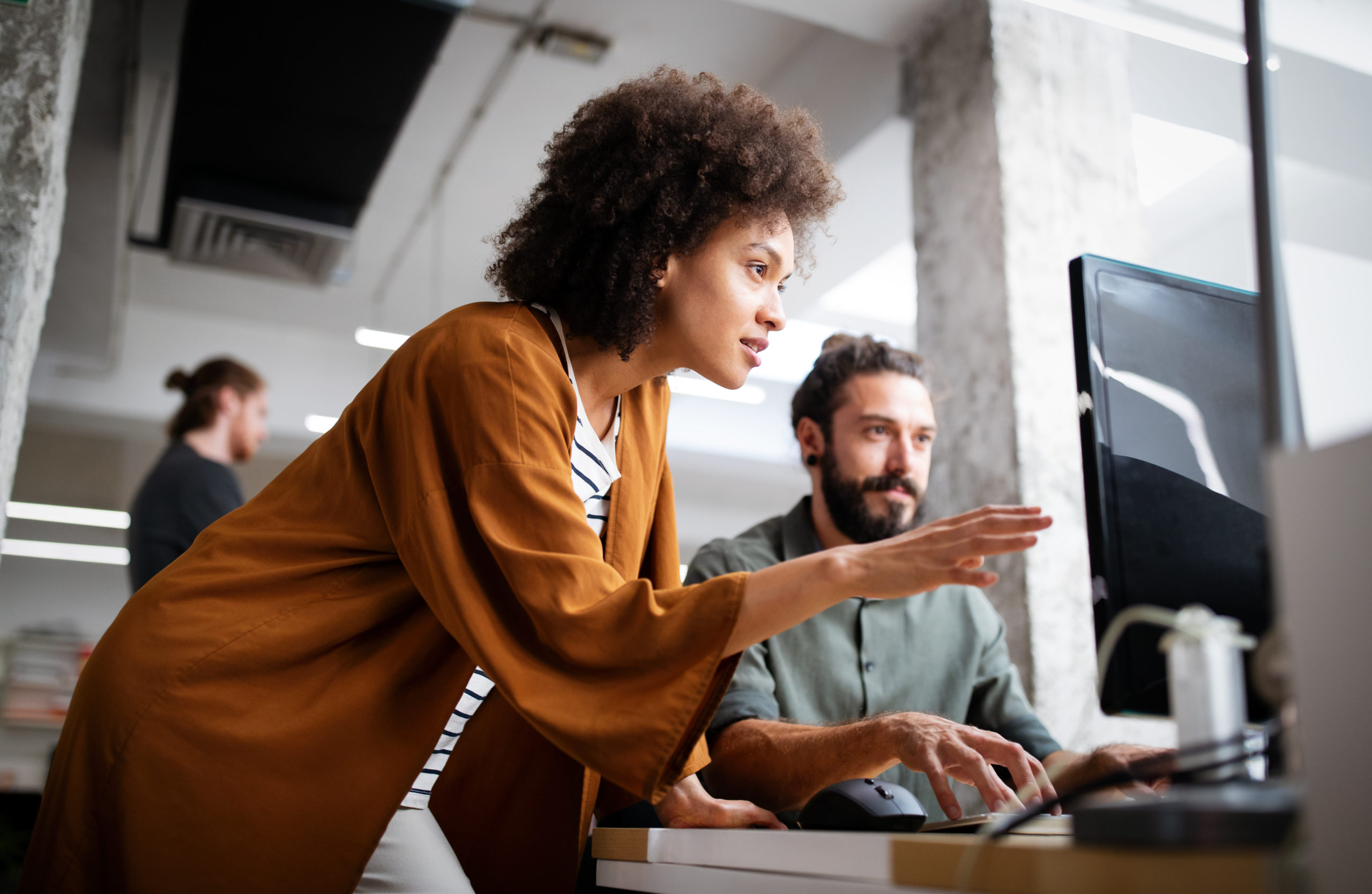 ibm i access - Programmers cooperating at IT company developing apps