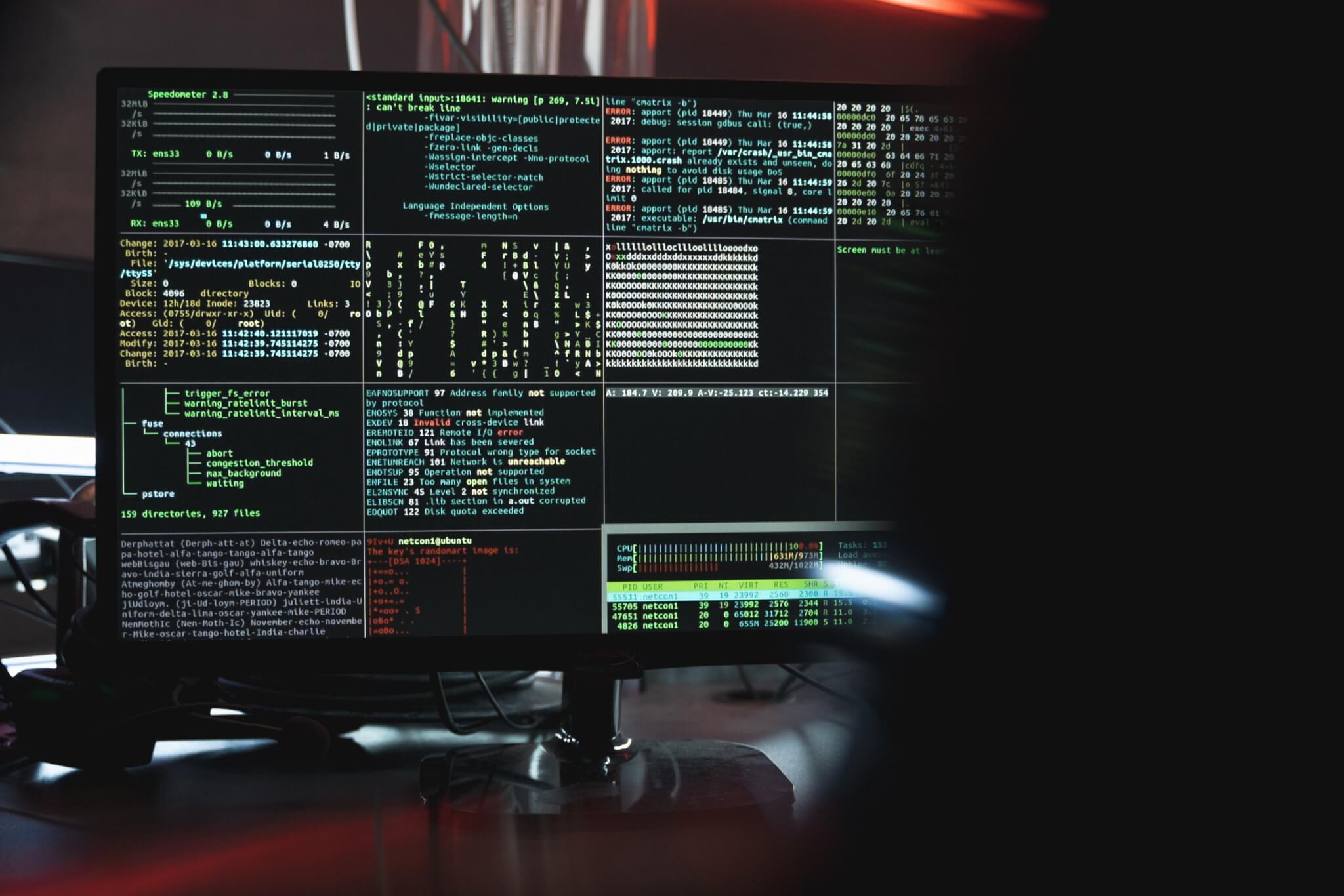 The monitor Displaying many things at once