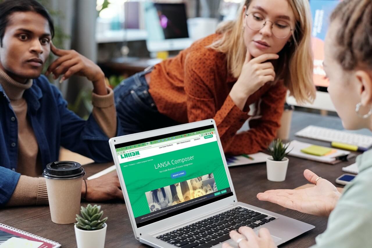 Female looking at laptop screen