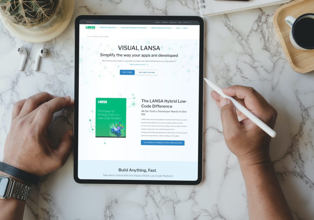 Visual Lansa on a tablet for IBM i security
