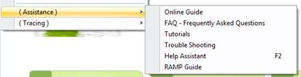 Example Assistance Menu